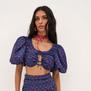 For Love and Lemons Delores bra top/crop top